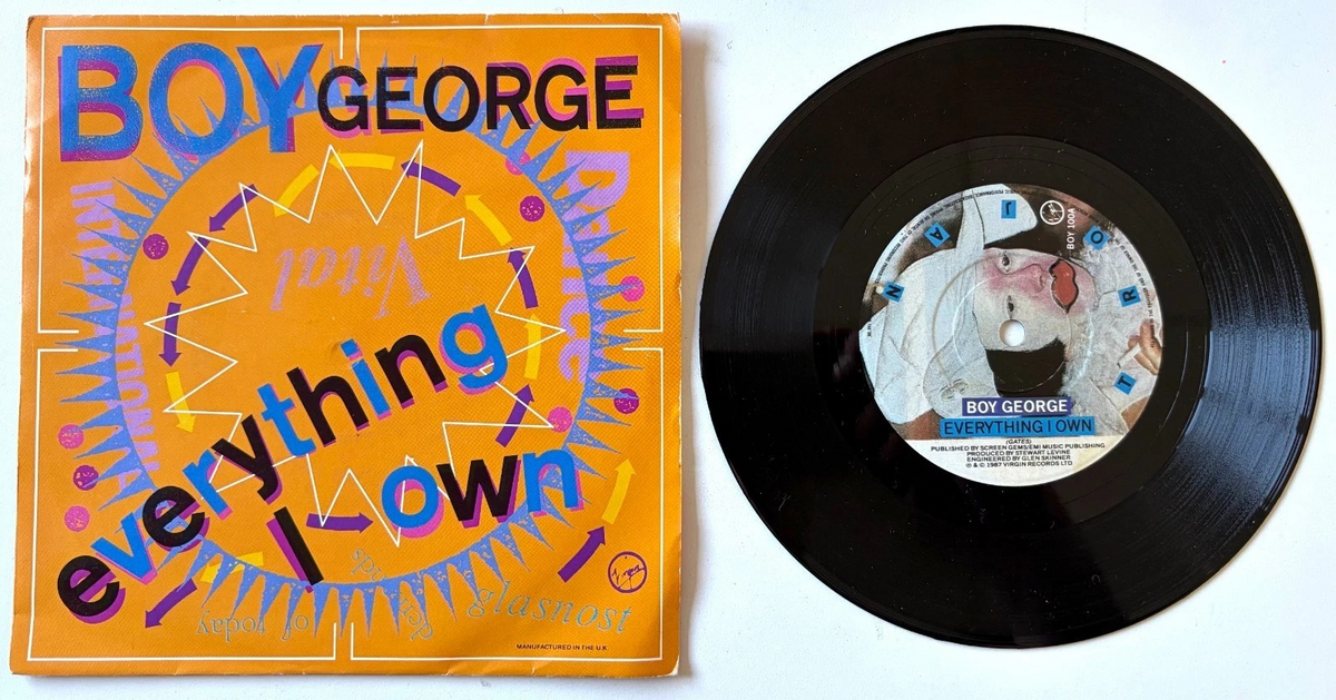 Boy George - Everything I Own - 7" Vinyl Single, BOY100 (1987)