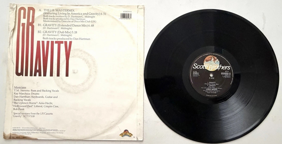 James Brown - Gravity - 12" Vinyl Single (1985)
