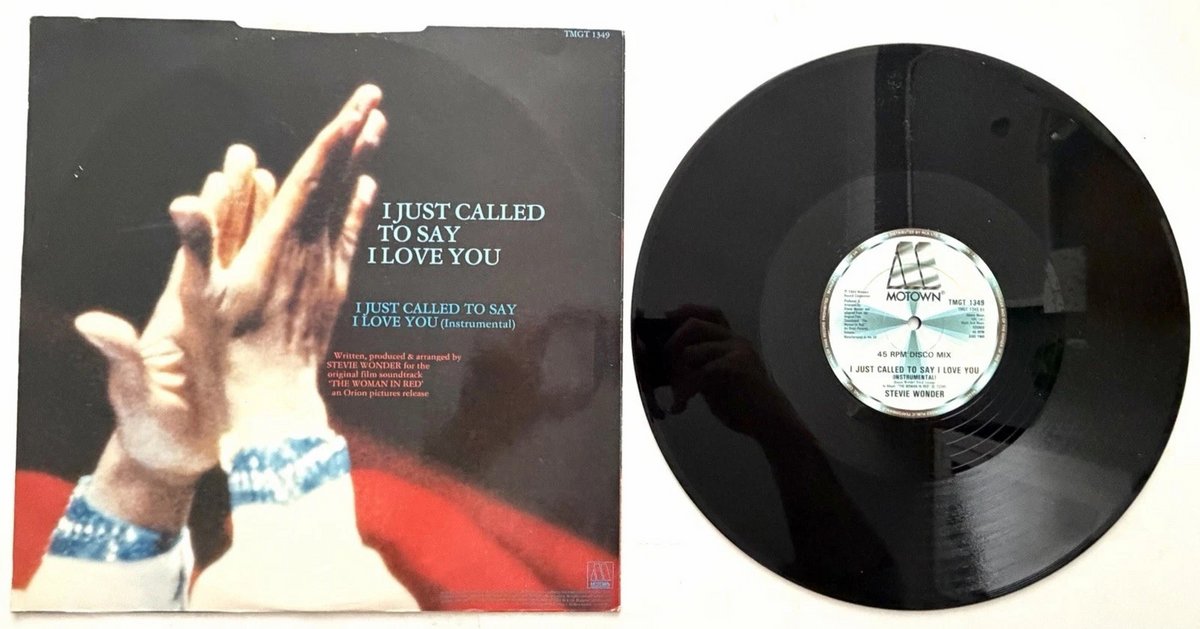 Stevie Wonder - I Just Called To Say I Love You - 12" Vinyl Single (1984)