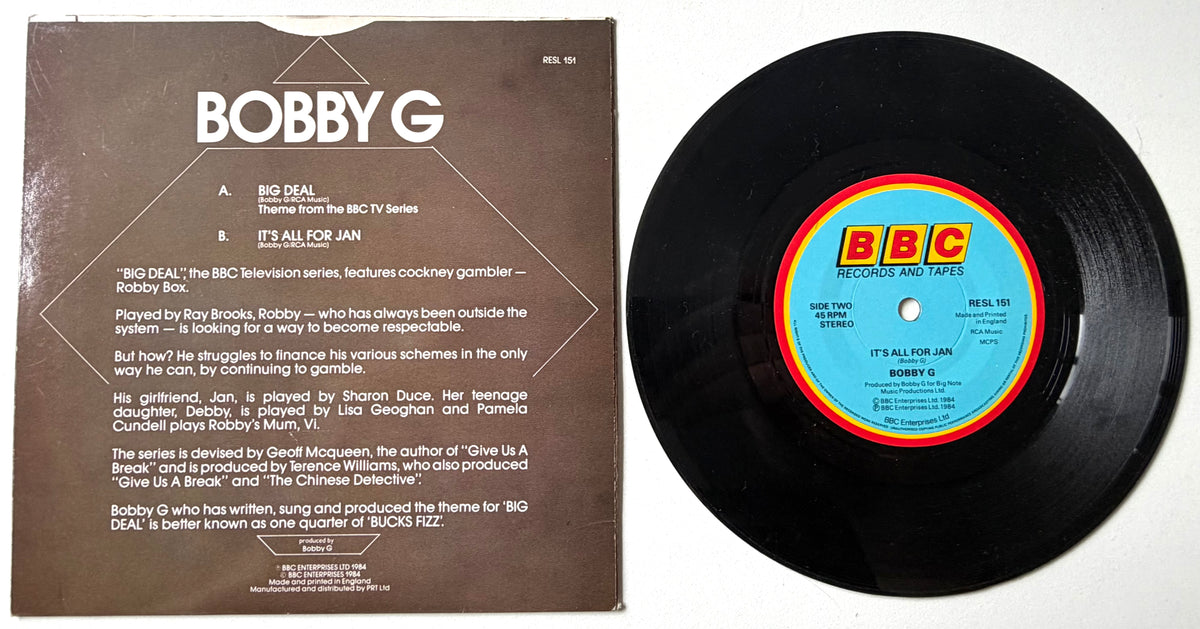 Bobby G - Big Deal - 7" Vinyl Single (1984)