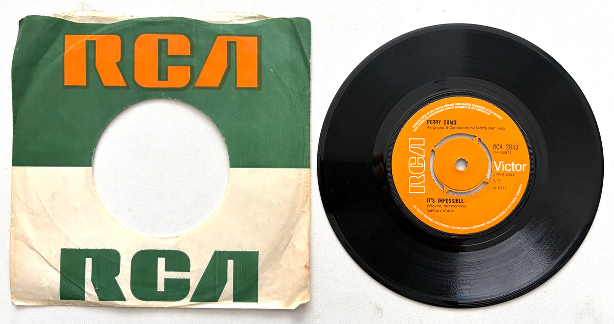 Perry Como - It's Impossible - 7" Vinyl Single (1971)
