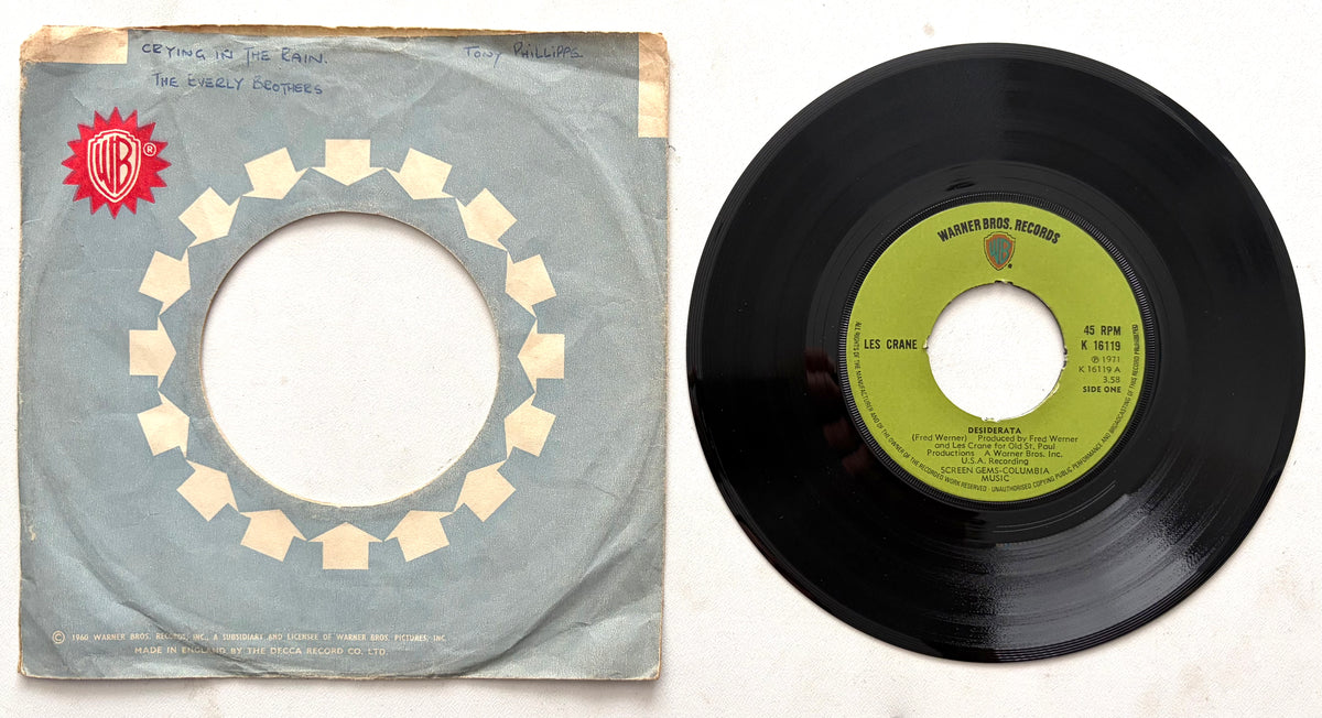 Les Crane - Desiderata - 7" Vinyl Single (1971)