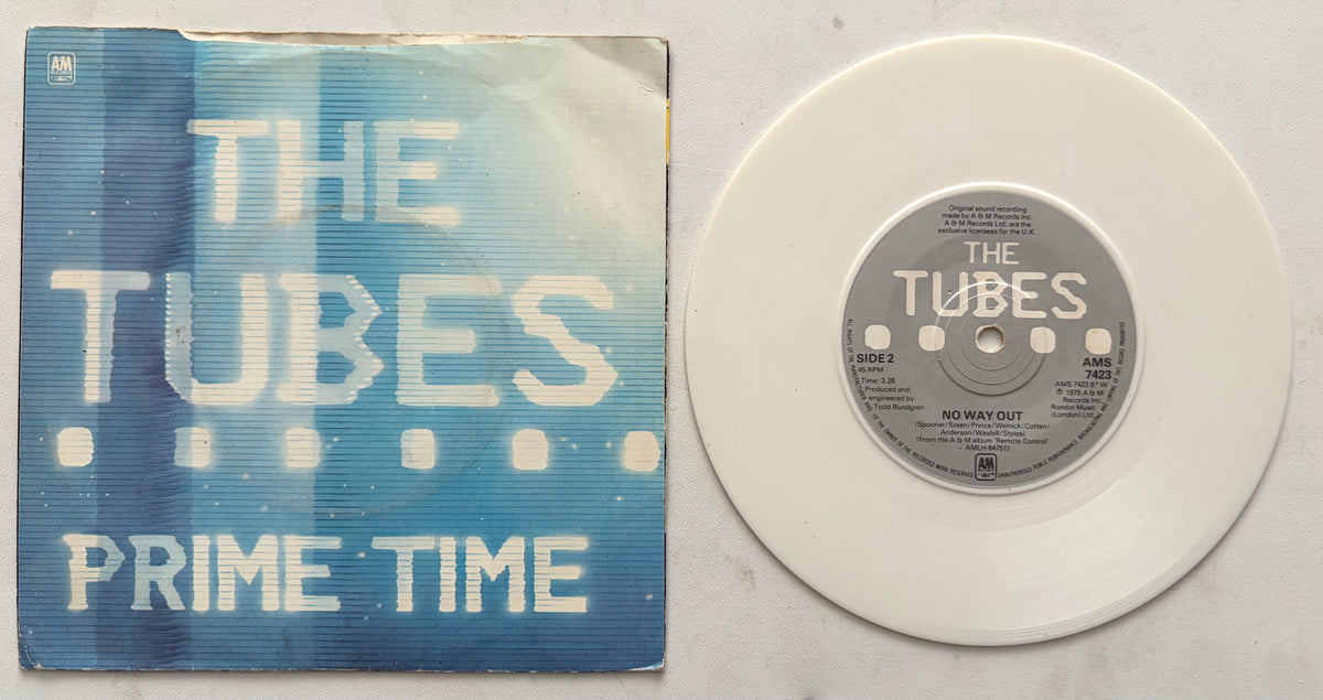 The Tubes - Prime Time - 7" White Vinyl Single, AMS7423 (1979)