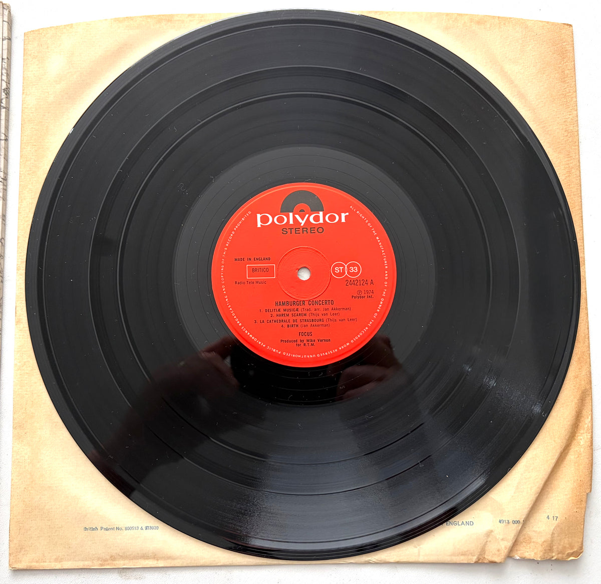 Focus - Hamburger Concerto - LP 12" Vinyl (1974)