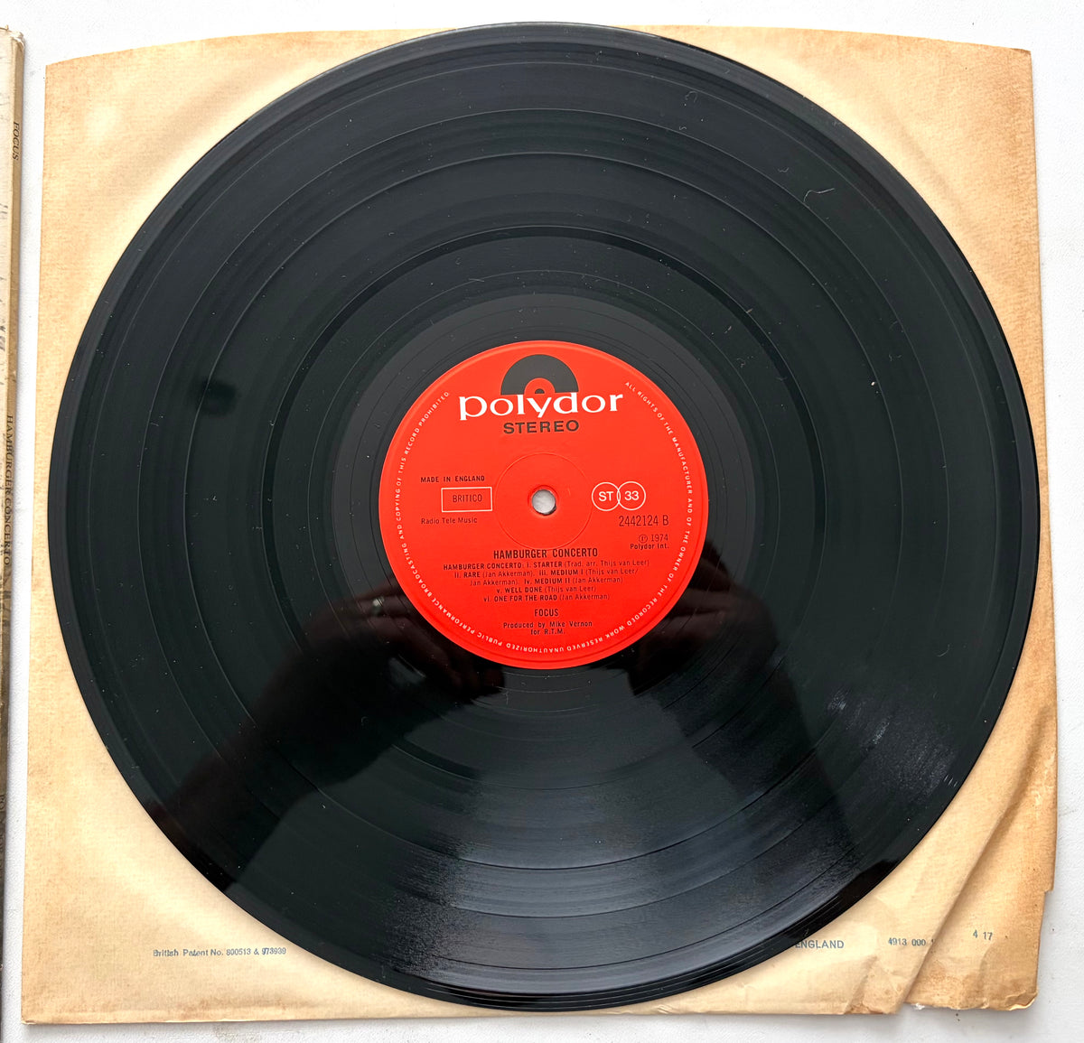 Focus - Hamburger Concerto - LP 12" Vinyl (1974)