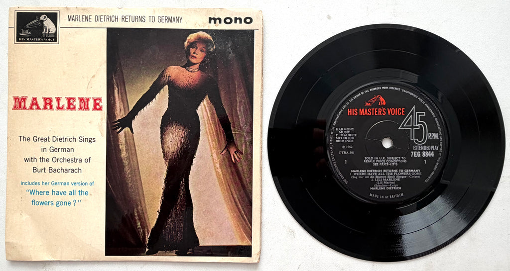 Marlene Dietrich Returns To Germany - 7" Vinyl EP (1962)