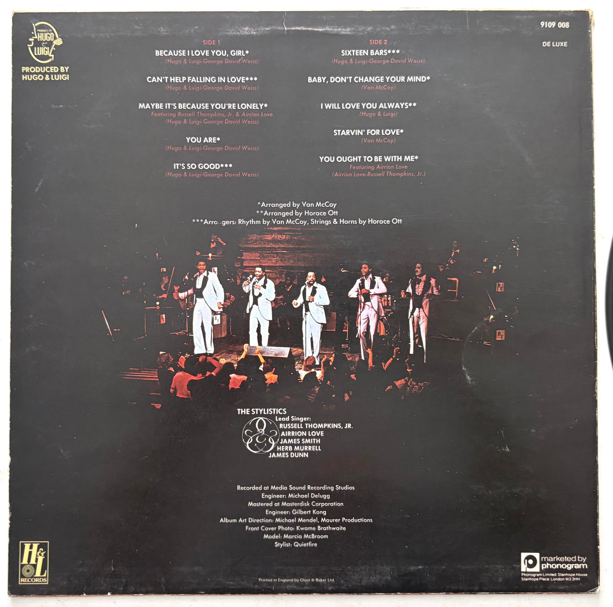 The Stylistics - Fabulous - LP 12" Vinyl Album (1976)