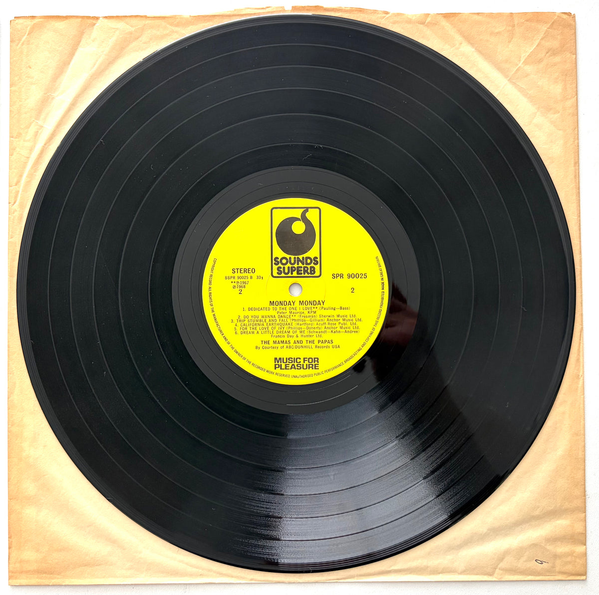 The Mamas And The Papas - Monday Monday - LP 12" Vinyl Album (1968)