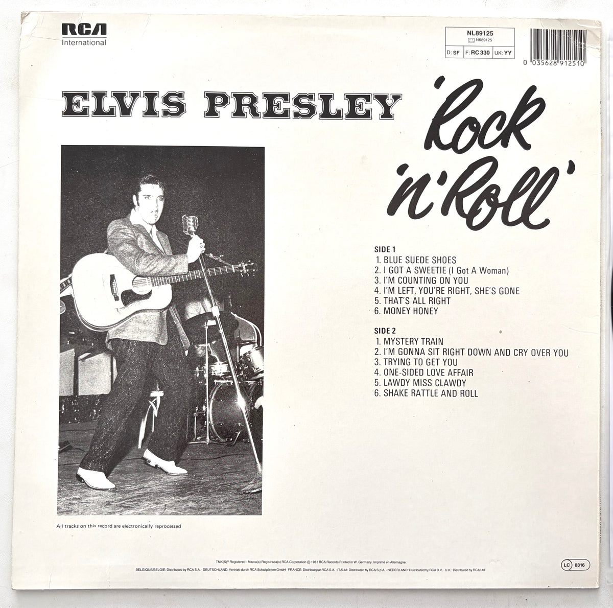 Elvis Presley - Rock 'N' Roll - LP 12" Vinyl Album (1981)