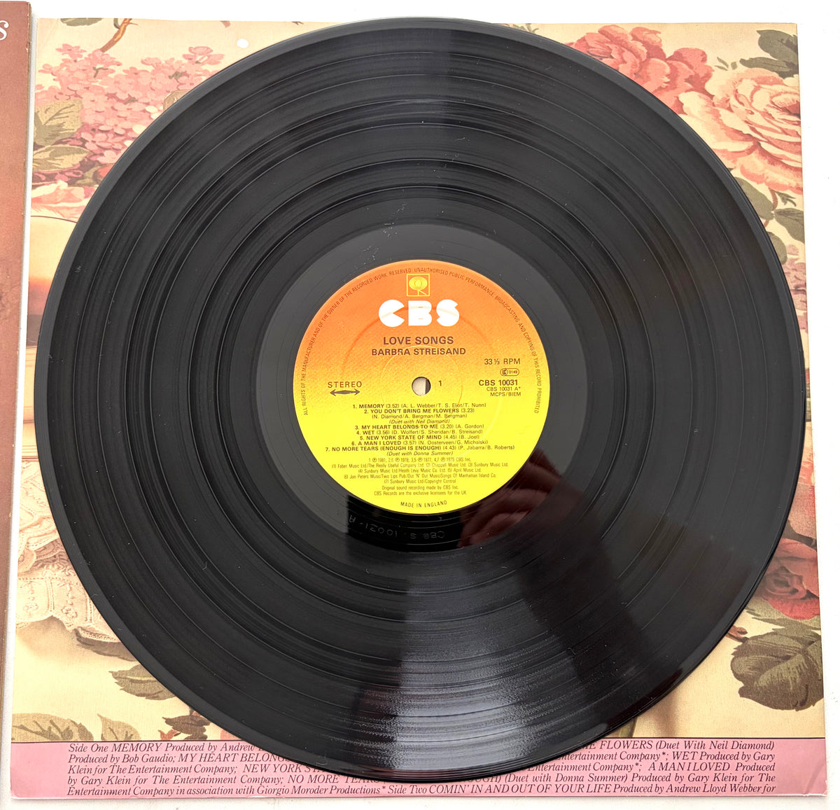Barbra Streisand - Love Songs - LP 12" Vinyl Album (1981)
