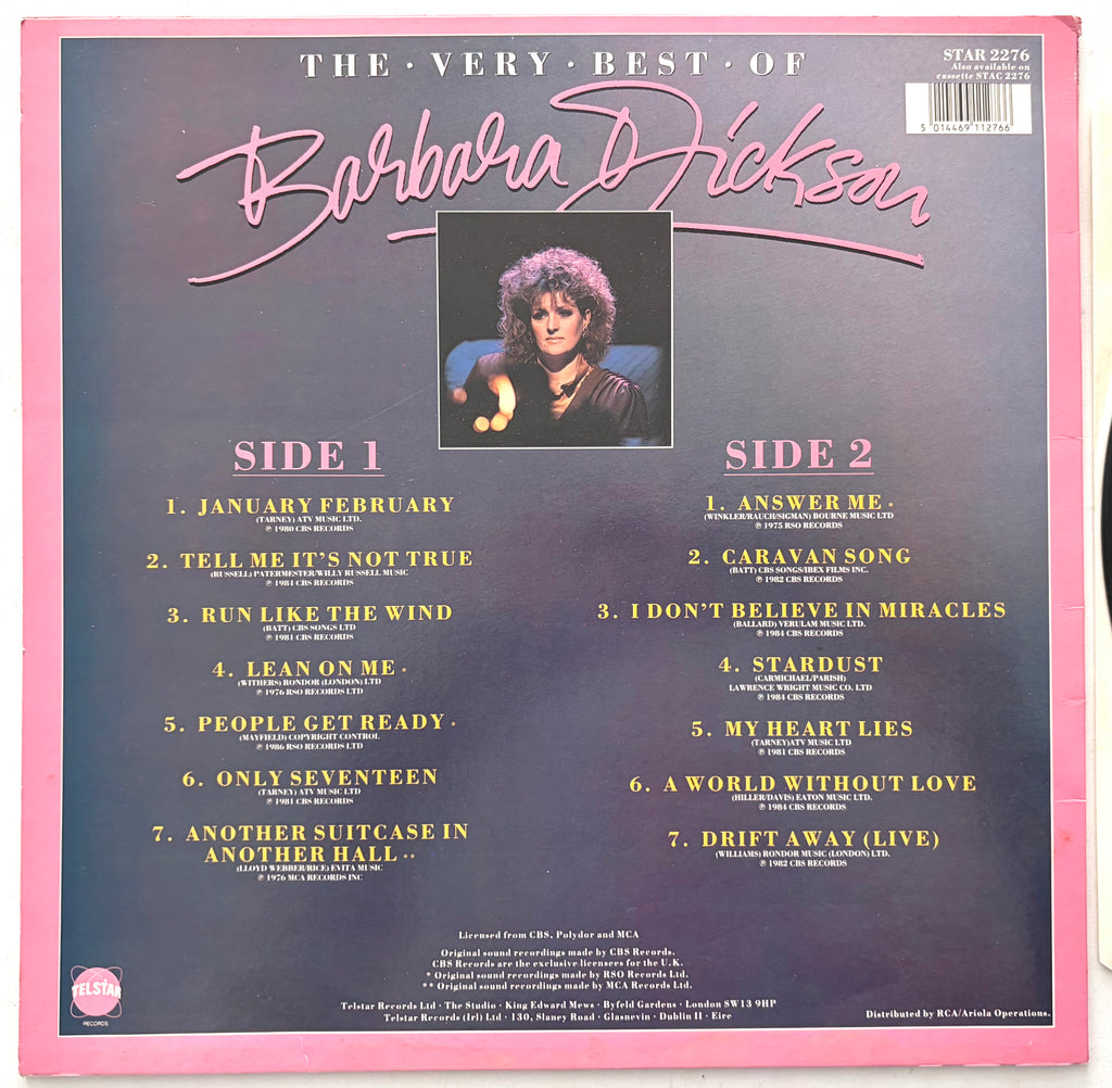Barbara Dickson - The Very Best Of - LP 12" Vinyl Album (1986)