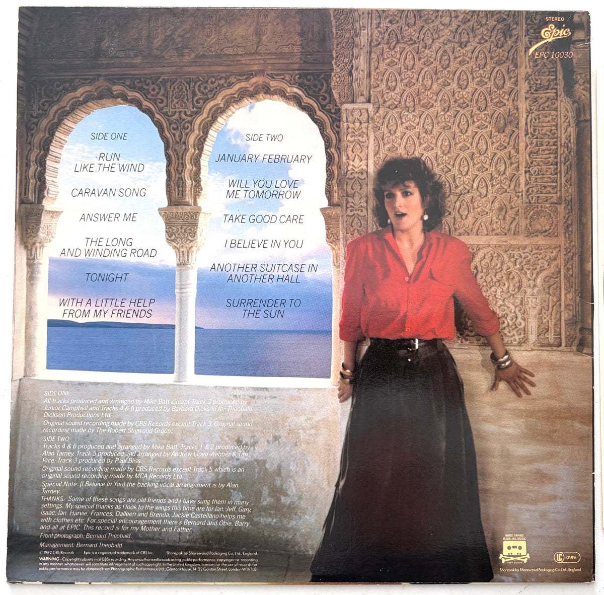 Barbara Dickson - All For A Song - LP 12" Vinyl Album (1981)