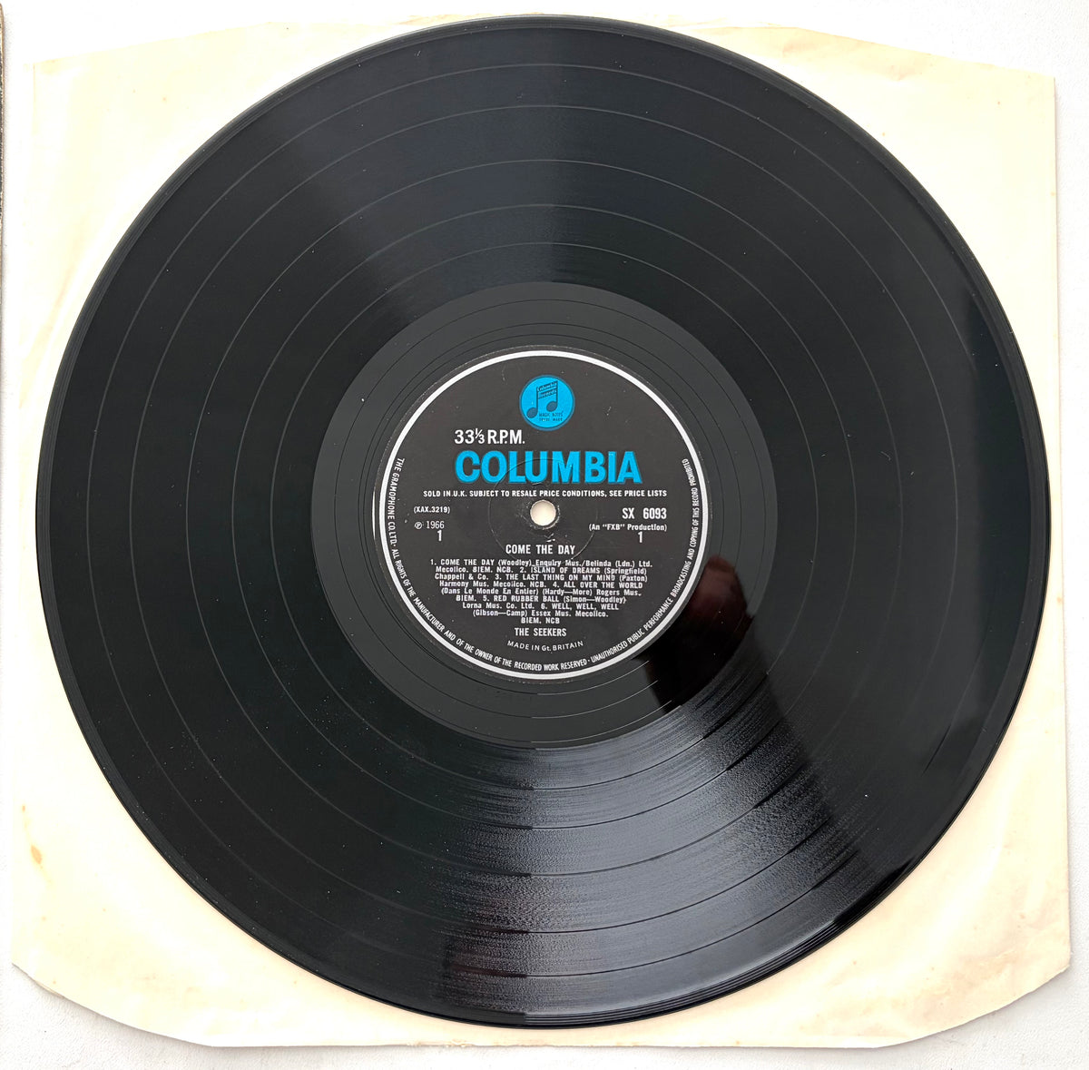 The Seekers - Come The Day - LP 12" Vinyl Album (1966)