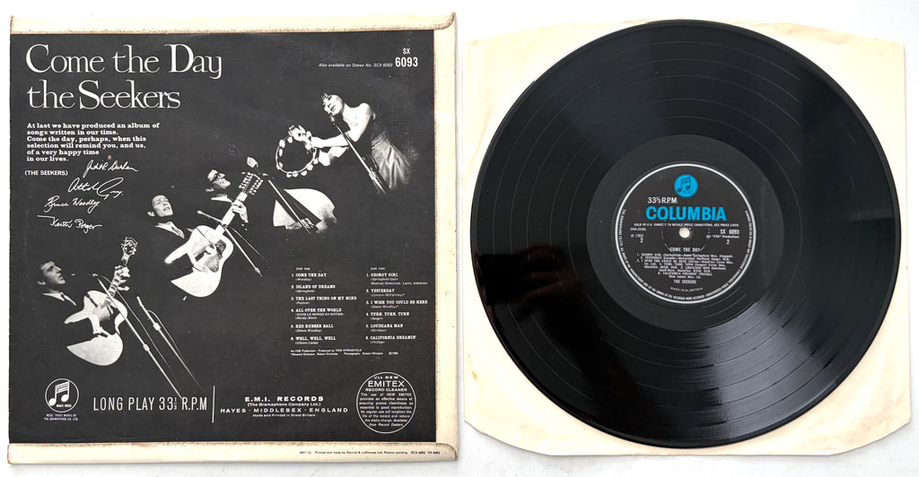 The Seekers - Come The Day - LP 12" Vinyl Album (1966)