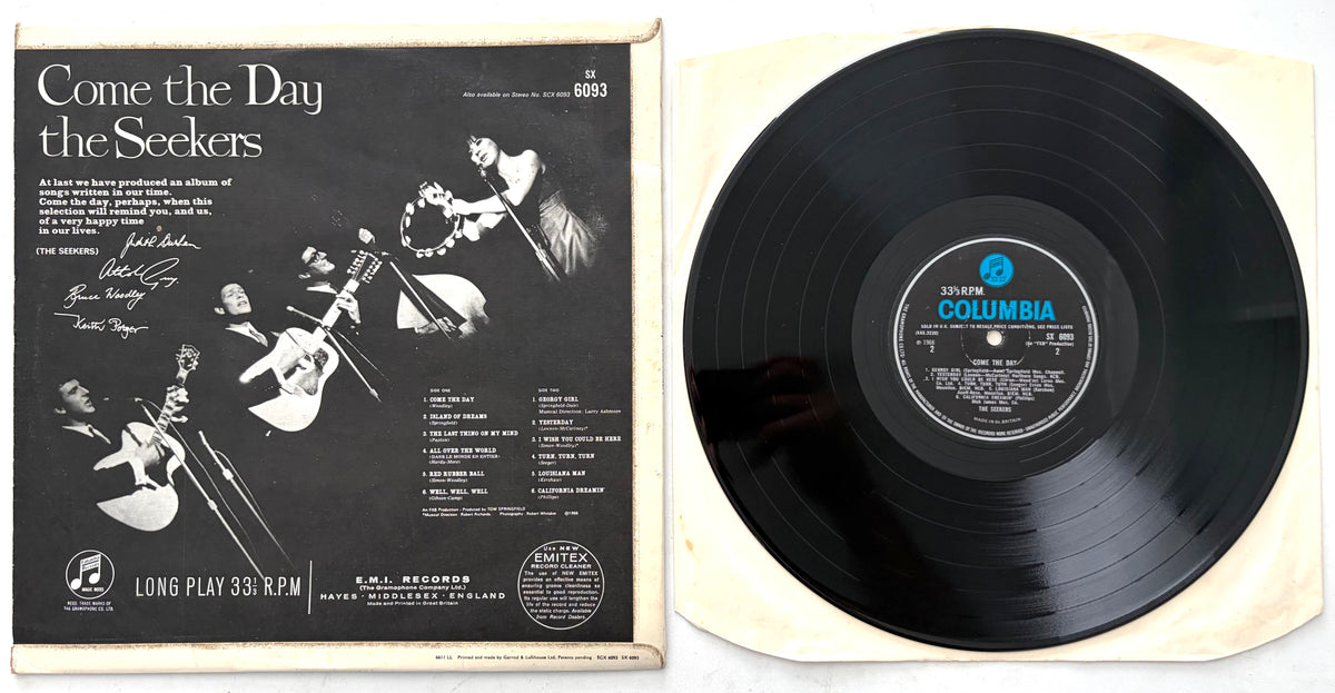 The Seekers - Come The Day - LP 12" Vinyl Album (1966)