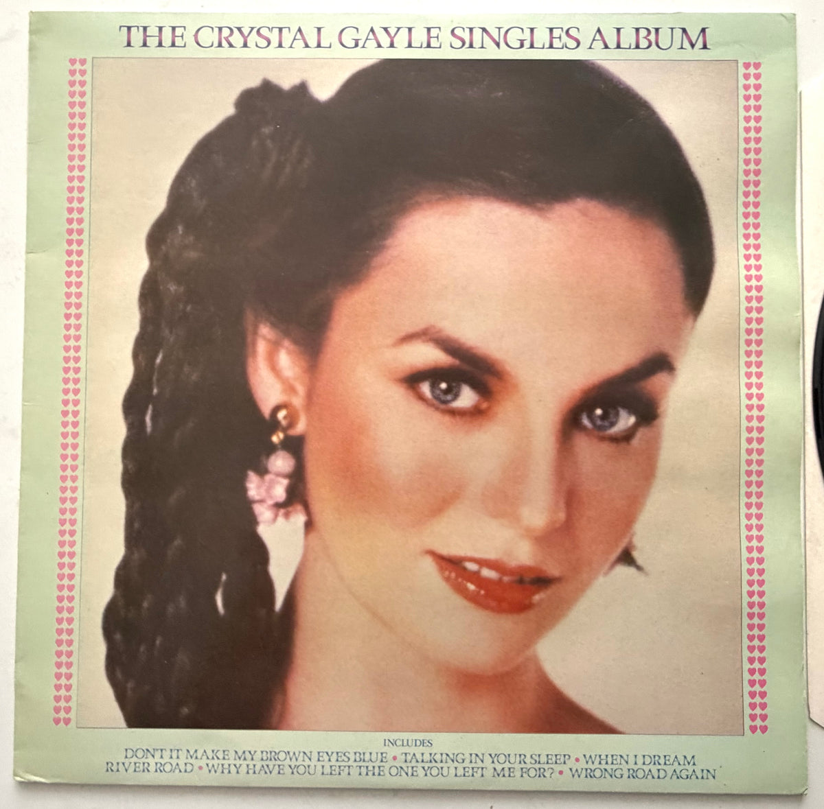 Crystal Gayle - The Crystal Gayle Singles Album - LP 12" Vinyl Album (1980)