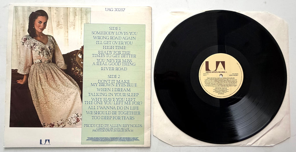 Crystal Gayle - The Crystal Gayle Singles Album - LP 12" Vinyl Album (1980)