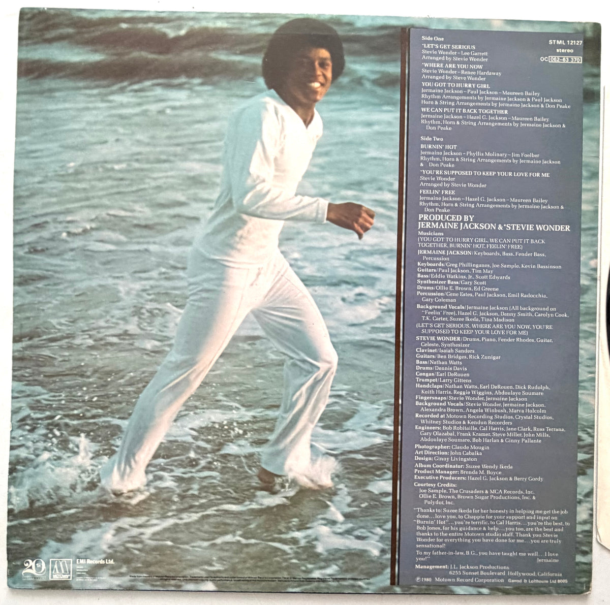 Jermaine Jackson - Let's Get Serious - LP 12" Vinyl Album (1980)
