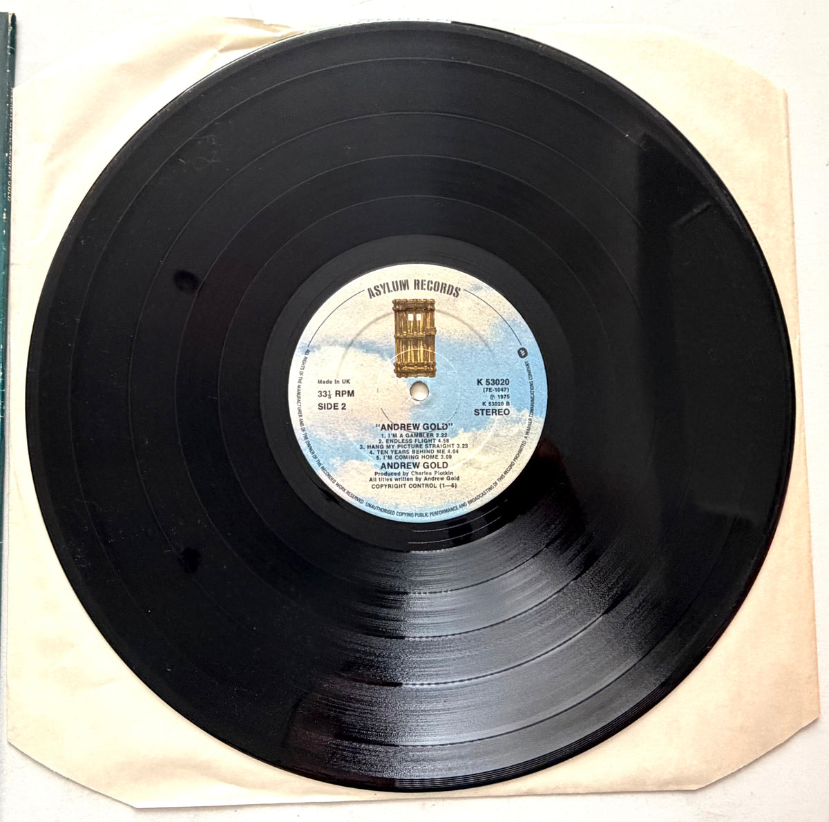 Andrew Gold - Andrew Gold - LP 12" Vinyl Album (1975)
