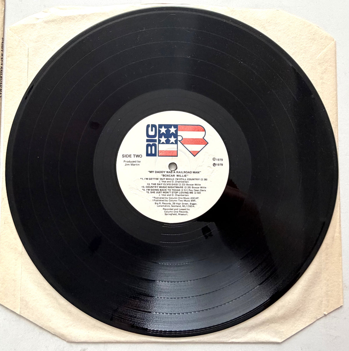 Boxcar Willie - My Daddy Was A Railroad Man - LP 12" Vinyl Album (1979)