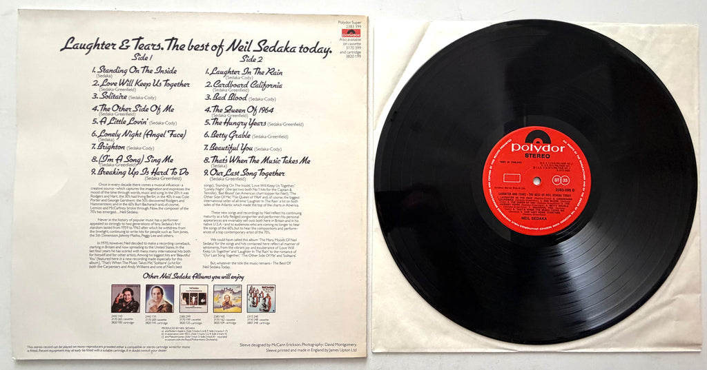 Neil Sedaka - Laughter And Tears - LP 12" Vinyl Album (1976)