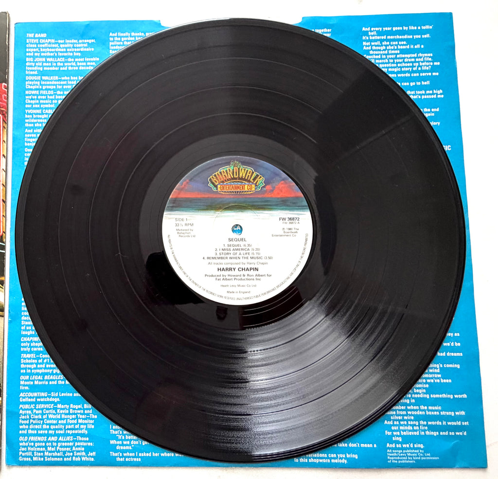 Harry Chapin - Sequel - LP 12" Vinyl Album (1980)