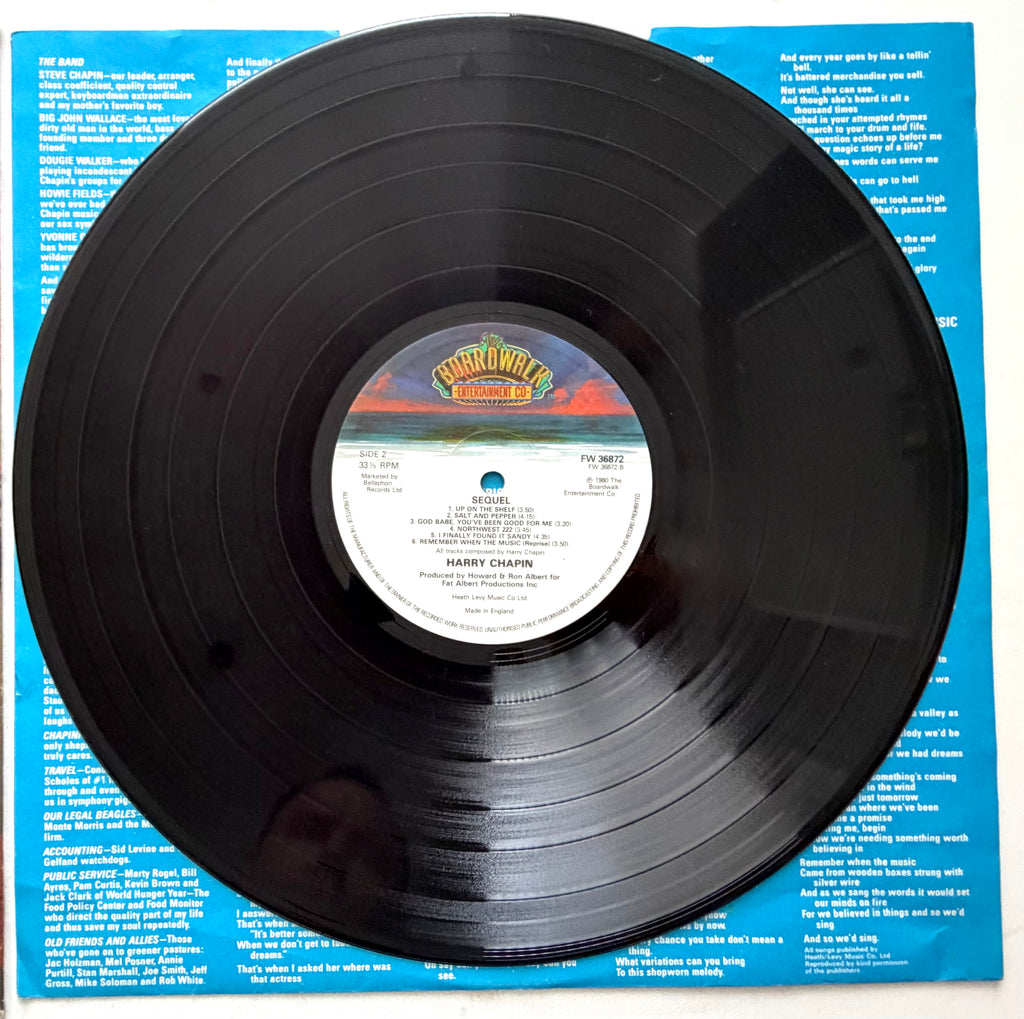 Harry Chapin - Sequel - LP 12" Vinyl Album (1980)