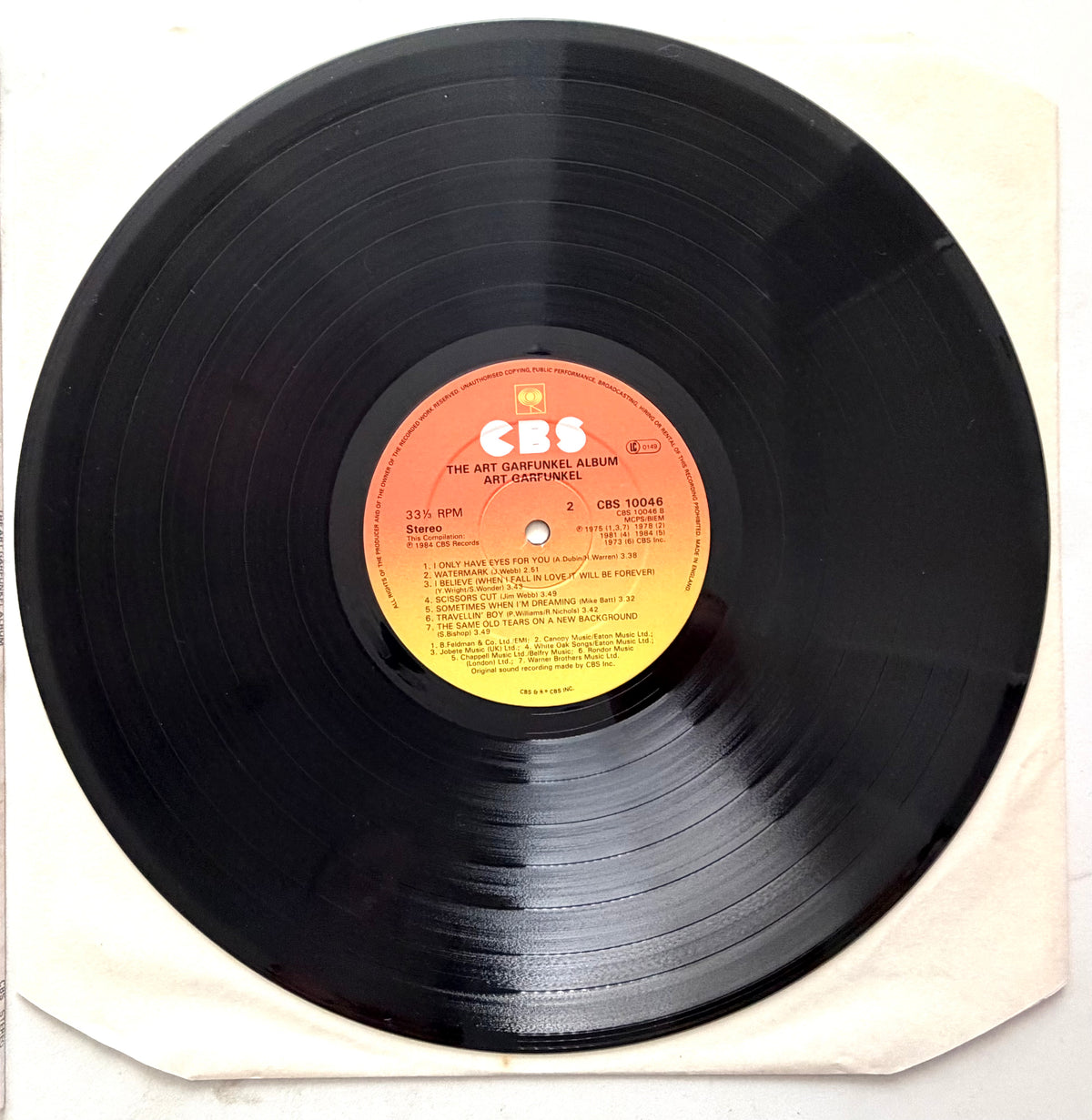 Art Garfunkel - The Art Garfunkel Album - LP 12" Vinyl Album (1984)