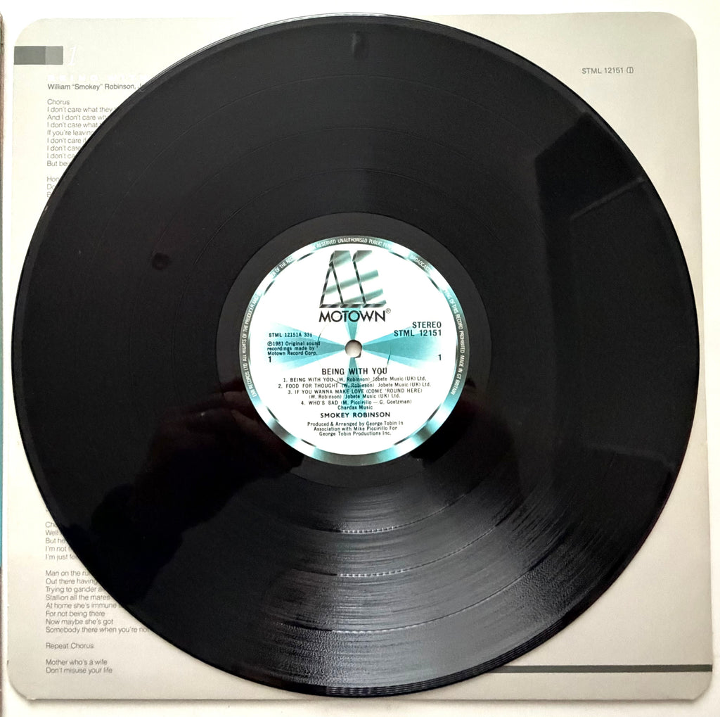 Smokey Robinson - Being With You - LP 12" Vinyl (1981)