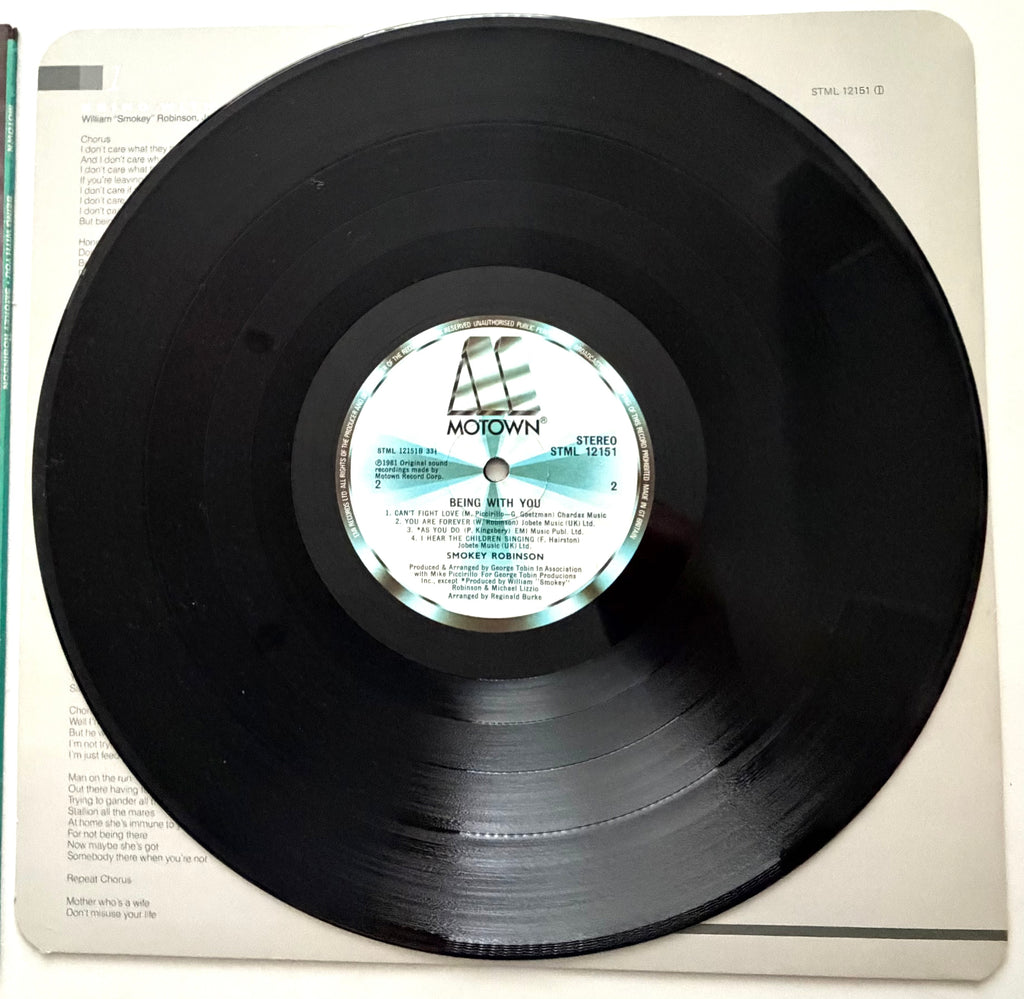 Smokey Robinson - Being With You - LP 12" Vinyl (1981)