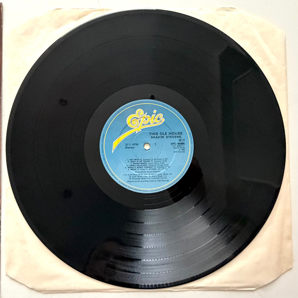 Shakin' Stevens - This Ole House - LP 12" Vinyl (1980)