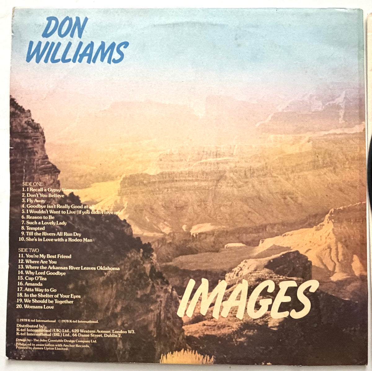 Don Williams - Images - LP 12" Vinyl (1978)