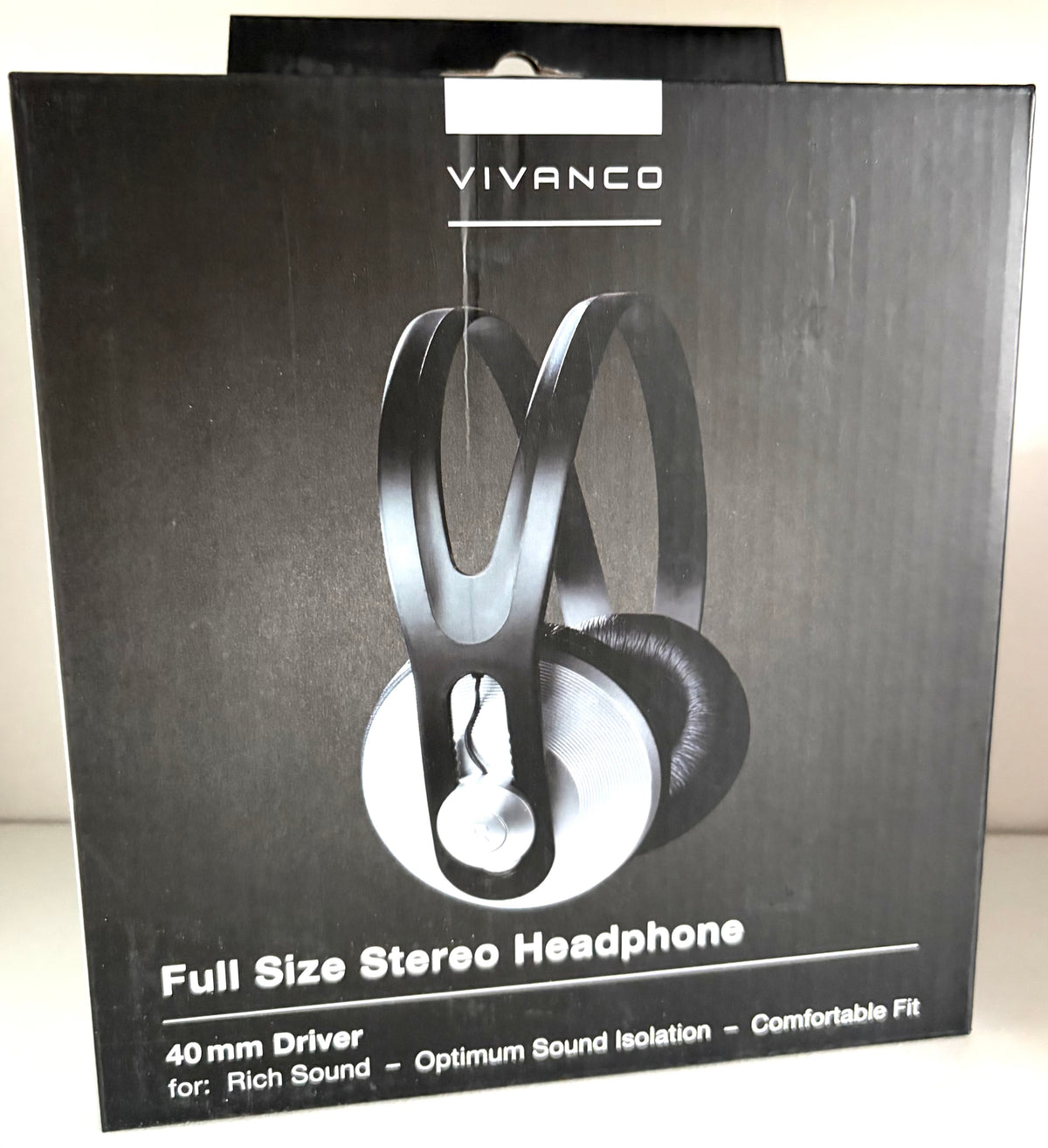 Vivanco Wired Stereo SR97 TV Headphones, Silver, 5m Cable Length