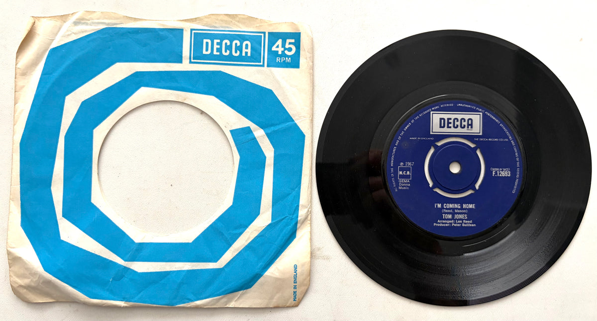 Tom Jones - I'm Coming Home - 7" Vinyl Single (1967)