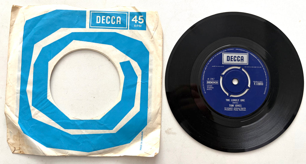 Tom Jones - I'm Coming Home - 7" Vinyl Single (1967)