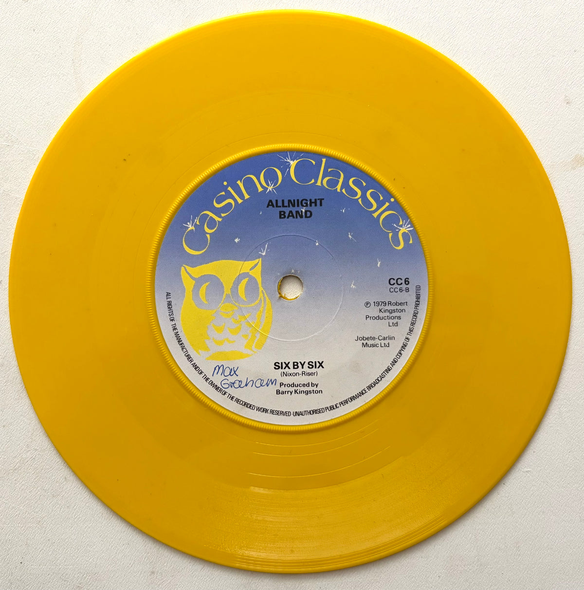 Allnight Band - The Joker - 7" Yellow Vinyl Single (1979)