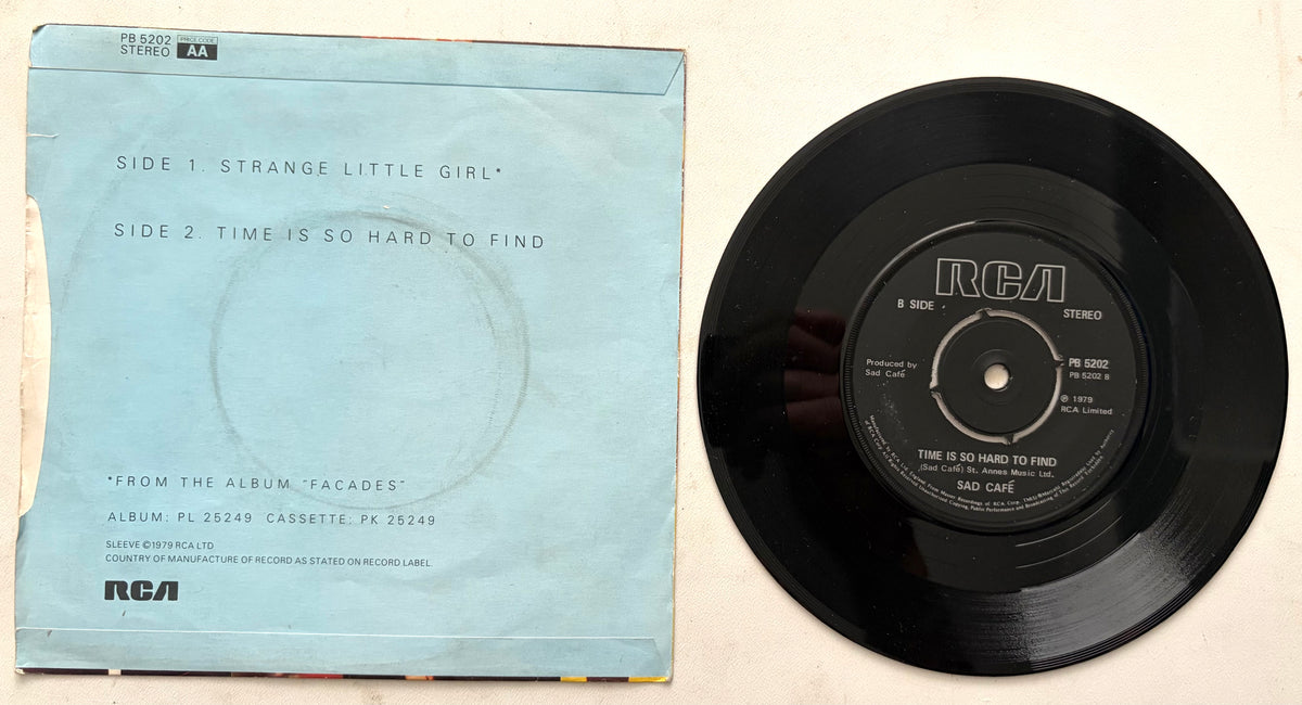 Sad Cafe - Strange Little Girl - 7" Vinyl Single (1979)