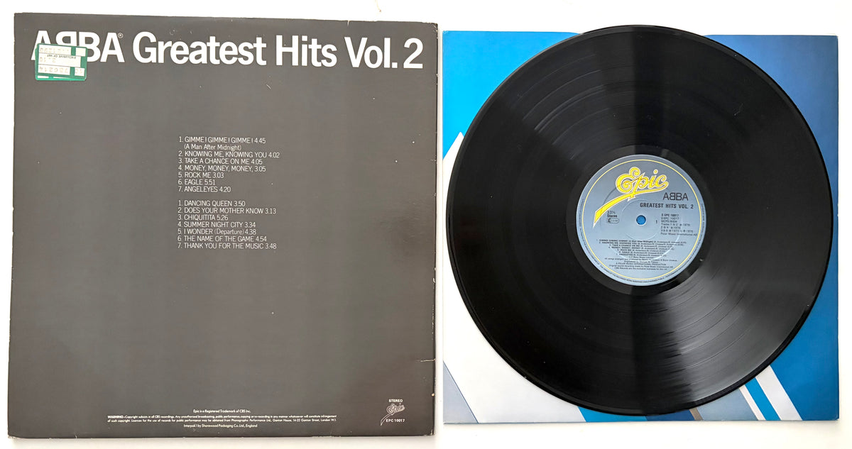 ABBA - Greatest Hits Vol.2 - LP 12" Vinyl Album (1979)