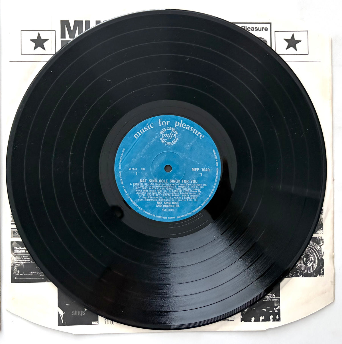Nat King Cole - Sings For You - LP 12" Vinyl Album (1965)