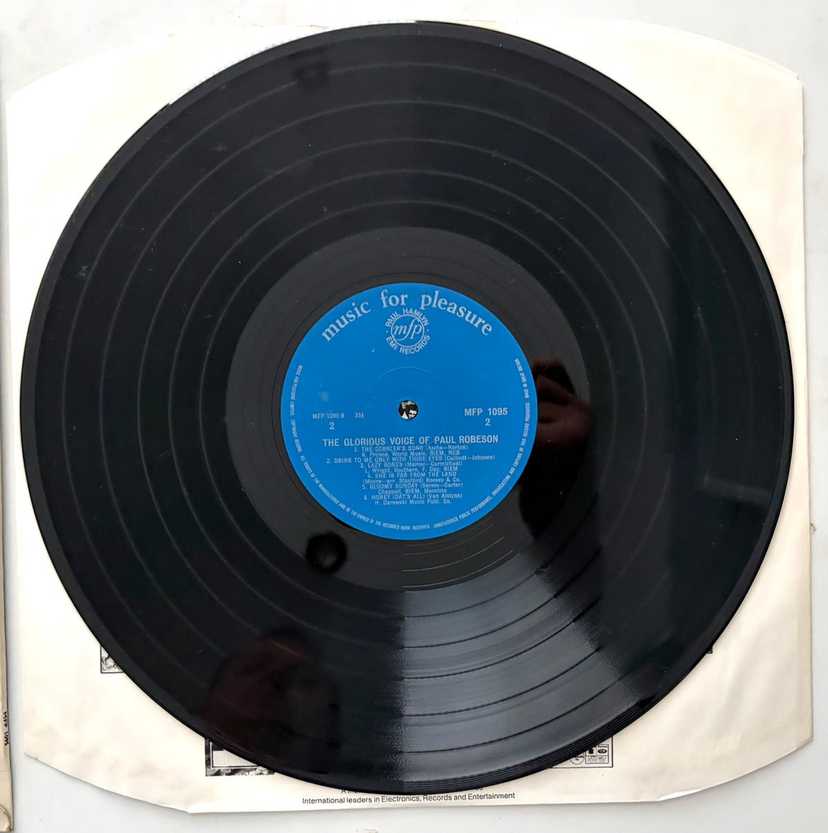 Paul Robeson - The Glorious Voice Of Paul Robeson - LP 12" Vinyl Album (1966)