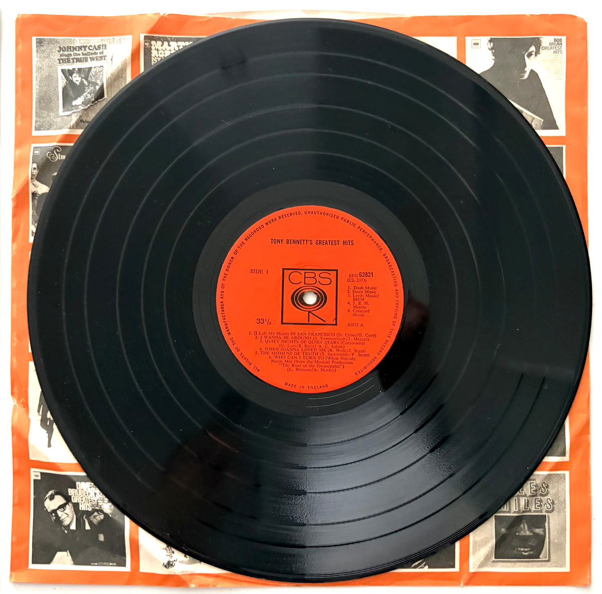 Tony Bennett - Tony Bennett's Greatest Hits - LP 12" Vinyl Album (1966)