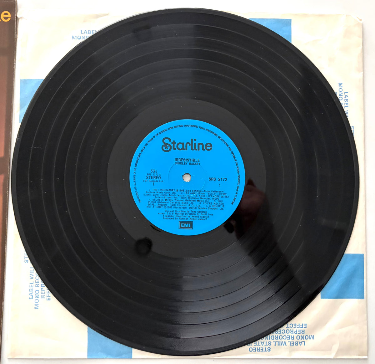 Shirley Bassey - Irresistible - LP 12" Vinyl Album (1973)