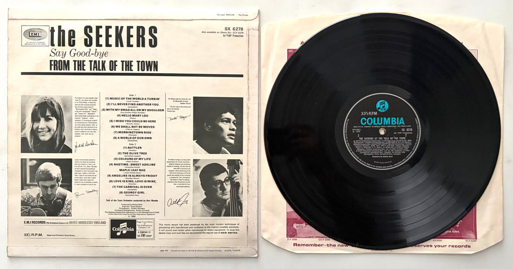 The Seekers - The Seekers At The Talk Of The Town - LP 12" Vinyl Album (1968)