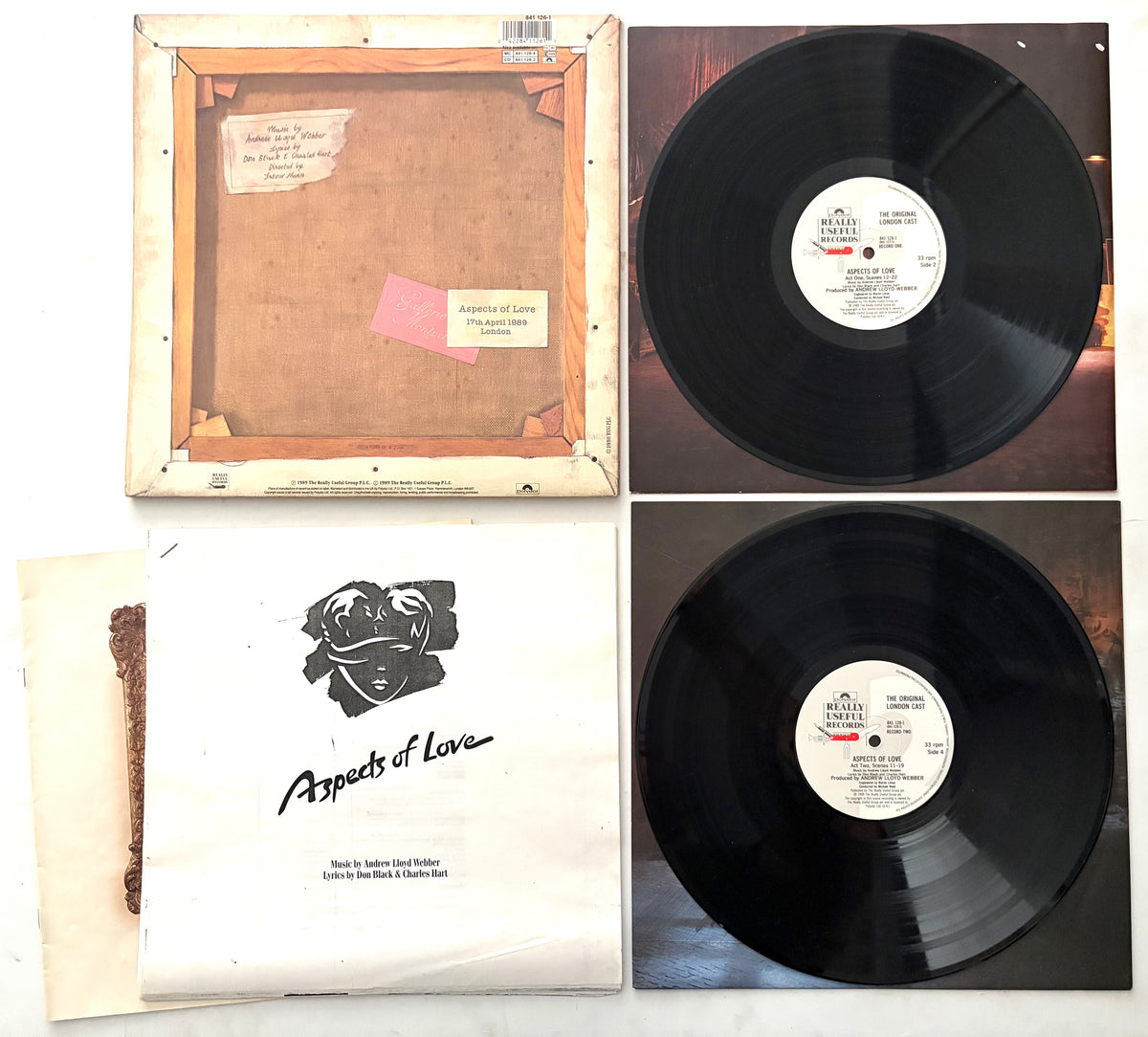 Andrew Lloyd Webber - Aspects Of Love - LP 12" Vinyl Album (1989)