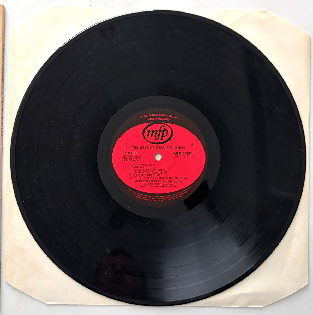 Gerry Rafferty & Joe Egan - The Best Of Stealers Wheel - LP Vinyl Album (1978)