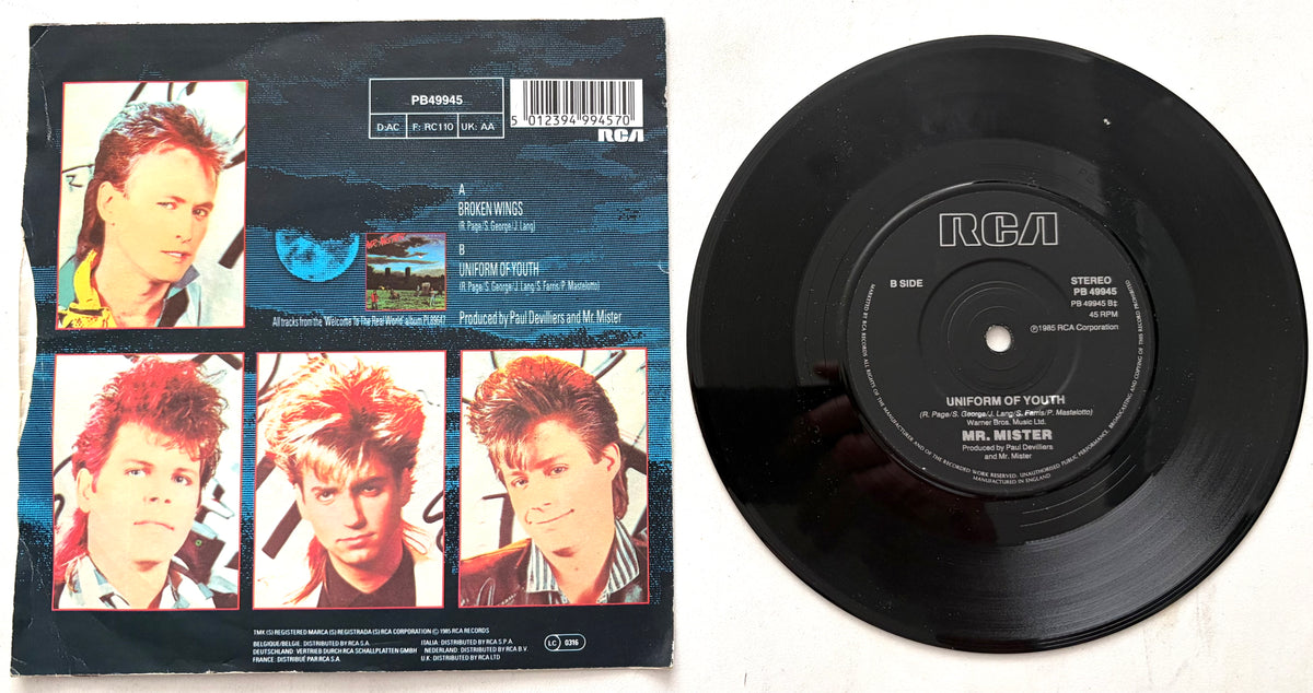 Mr Mister - Broken Wings - 7" Vinyl Single (1985)