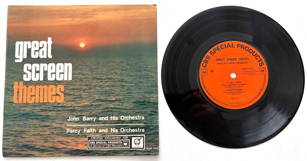 Percy Faith & His Orchestra/John Barry & His Orchestra - Great Screen Themes - 7" Vinyl Single (1961)