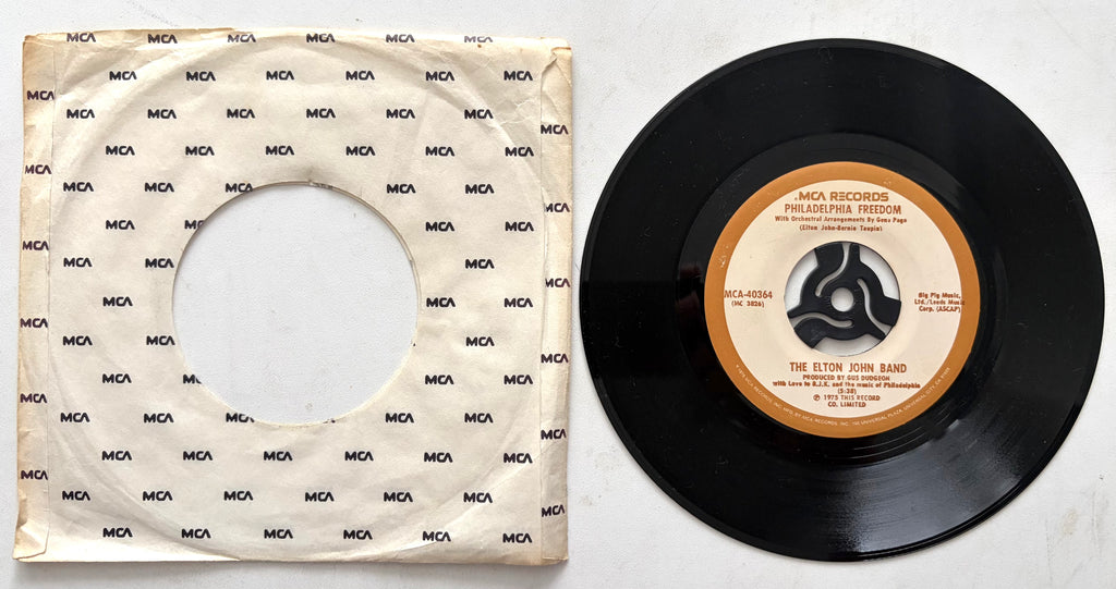 The Elton John Band - Philadelphia Freedom - 7" Vinyl Single (1975)
