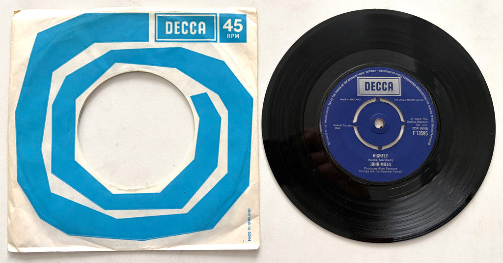 John Miles - Highfly - 7" Vinyl Single (1975)