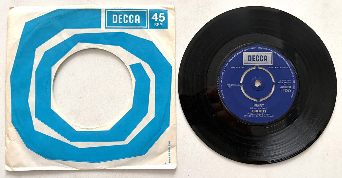 John Miles - Highfly - 7" Vinyl Single (1975)